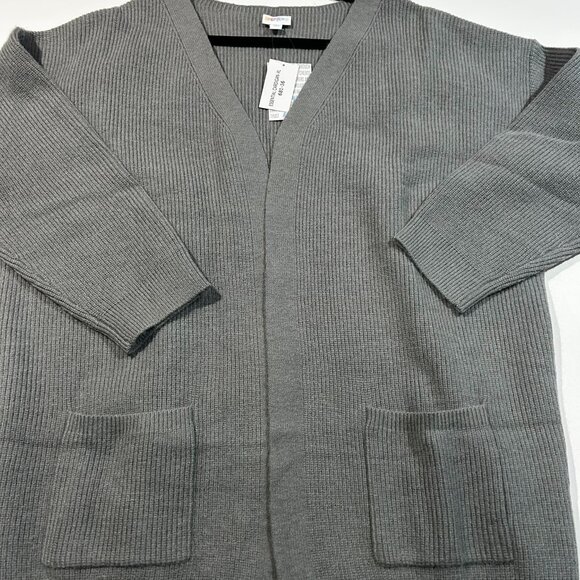 BRAND NEW - Lularoe XL Essentials Cardigan Sweater w/ Tags - Gray - Picture 1 of 3